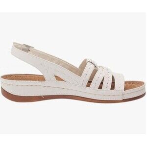 Easy Street Women Kehlani Comfort Slingback Sandals White 8.5 New In Box